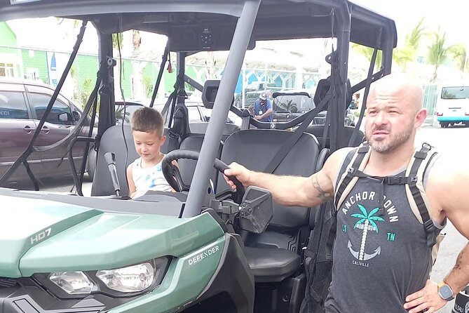 3 Hour Guided Beach buggy sightseeing city tour. (Free samples). - Junkanoo Beach for a short island pause