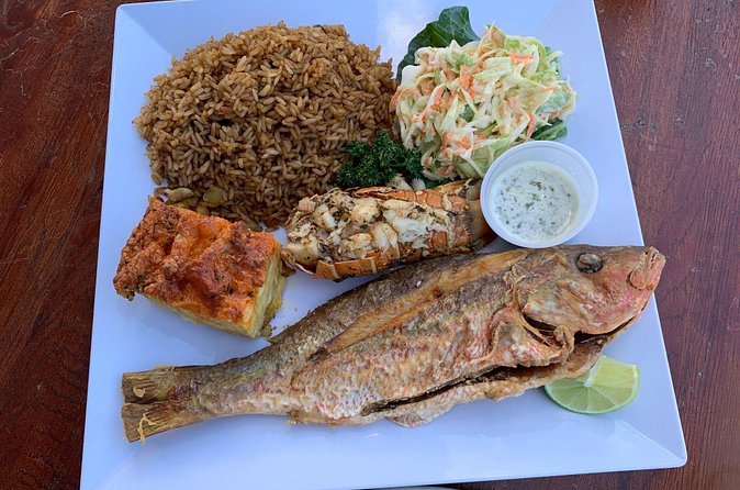 Bimini Island Food Taste Experience Tour - Stuart’s Conch Stand serves a Bahamian drink
