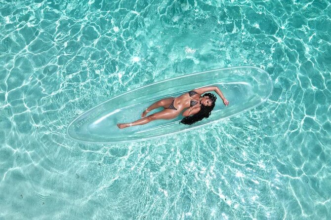 Clear Kayak Drone Photoshoot in Nassau Bahamas - Why the clear kayak photographs well