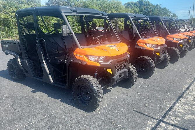 Exuma,Bahamas: 6 Seater Buggy/Jeep Rental with Bluetooth speakers - Why the six-seat Can-Am works for groups
