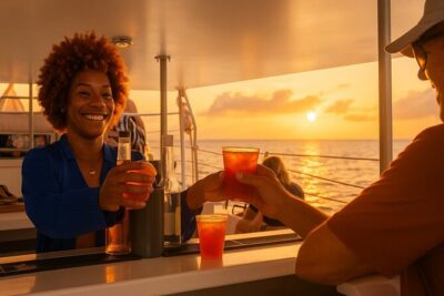 Grand Bahama Catamaran Sunset Cruise with Drinks and Snacks