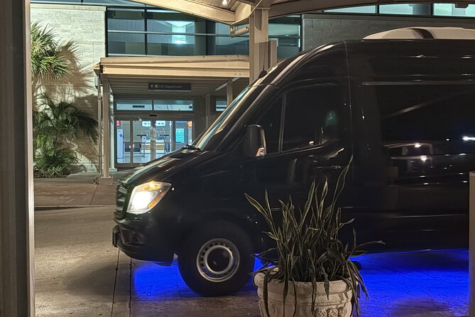 Luxury Airport Transfer in Nassau – VIP Mercedes Sprinter Service - Inside the Mercedes Sprinter limousine