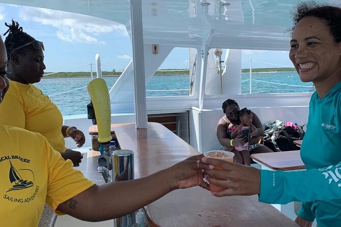 Luxury Catamaran Cruise: Sip, Sail, Snorkel, and Swim with Pigs! - Setting sail from Hurricane Hole Marina