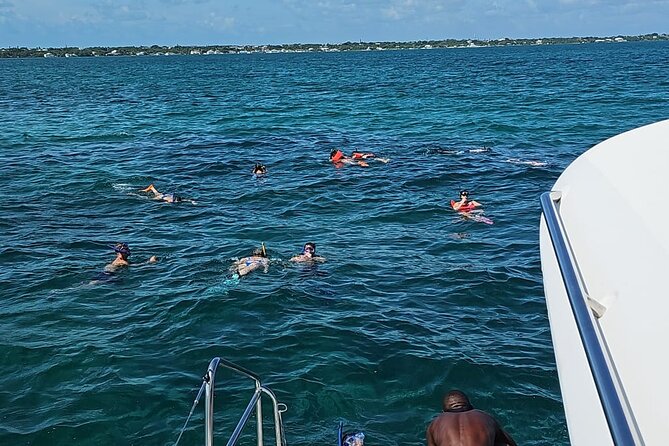Nassau 3-stops: Snorkeling, Swimming Pigs, Turtles & Lunch - Pearl Island and the first coral reef stop