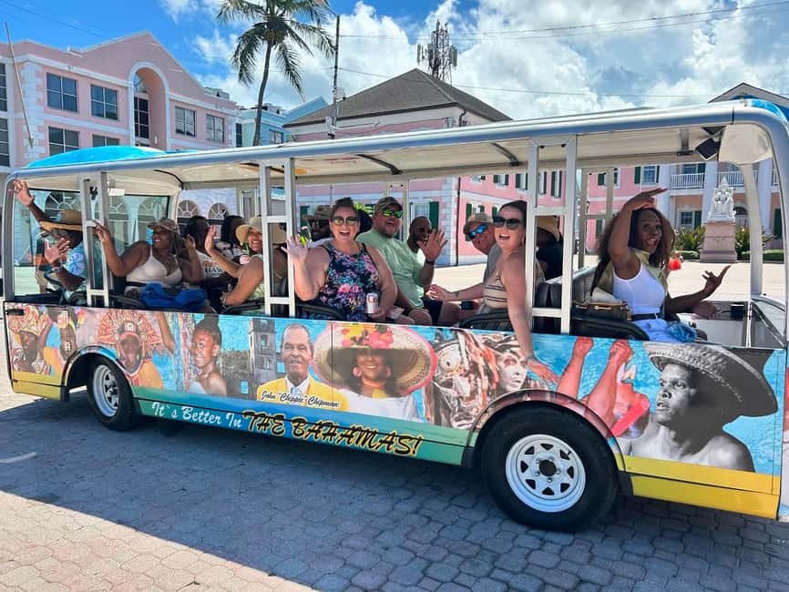 Nassau: Bahamas Culture Tour with Electric Trolley and Water - The guides make the short stops work