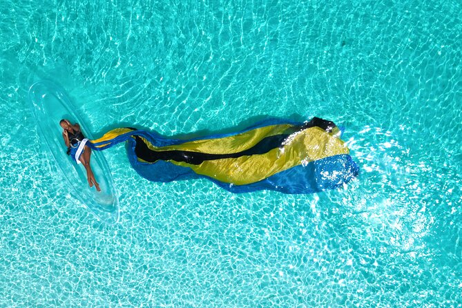 Nassau Clear Kayak Drone Photoshoot- Floating Dress - What To Wear Before The Dress