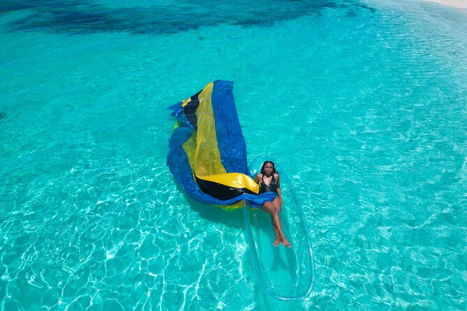 Nassau Clear Kayak Drone Photoshoot- Floating Dress - Motion Sickness Is The Main Comfort Warning