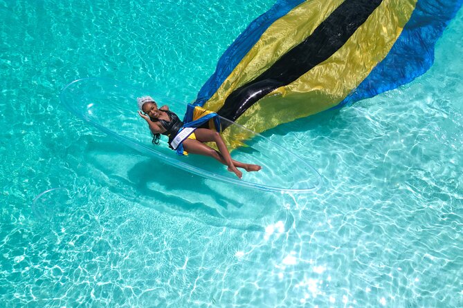 Nassau Clear Kayak Drone Photoshoot- Floating Dress - Planning Around Nassau Traffic And Ship Times