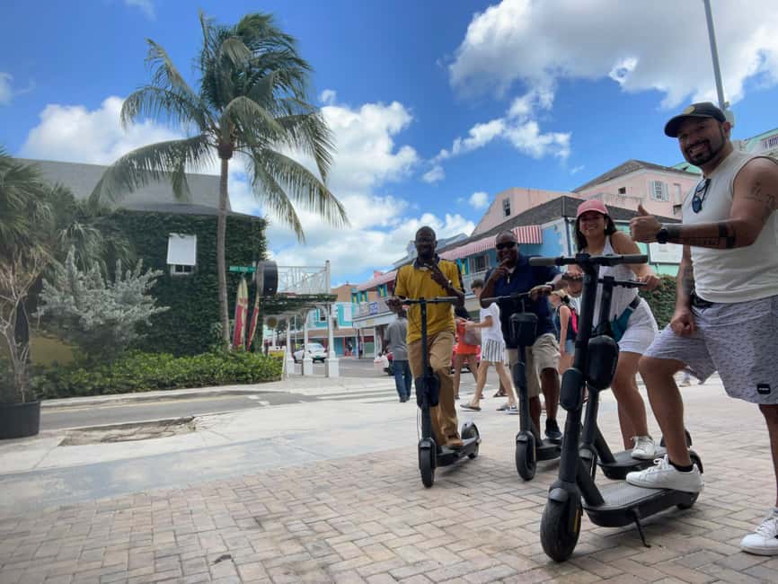 Nassau: E-Scooter Tour with Food Tasting and Local Drinks - Rum cake, chocolate, tea, and local flavors