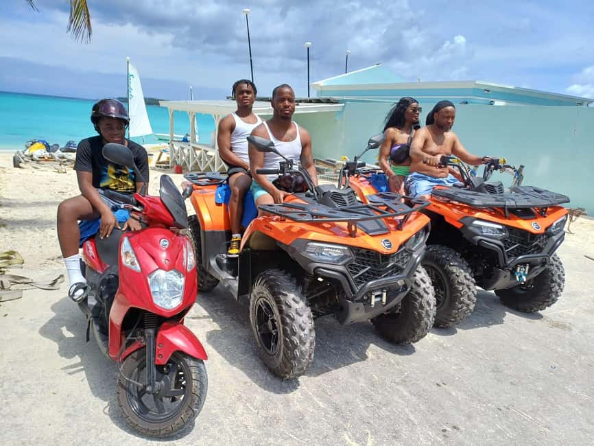Nassau: Guided Scooter/ATV Rental or Tour w/Beach Day Bundle - From Prince George Wharf to the first Nassau sights