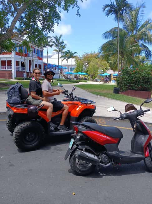 Nassau: Guided Scooter/ATV Rental or Tour w/Beach Day Bundle - Riding an ATV or scooter around Nassau