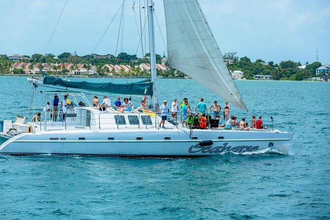 Nassau Sail & Snorkel Adventure with 1 Hour Open Bar - Sailing through Nassau Harbour toward Athol Island