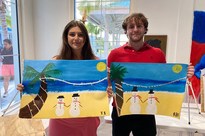Paint and Sip at the Gallery and Wine Bar - What happens during the two-hour class