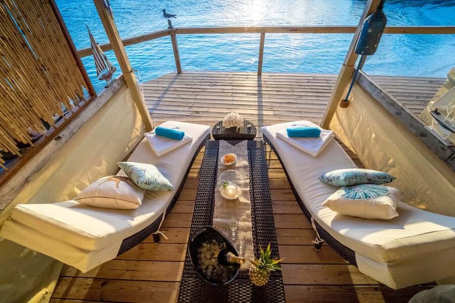 Pearl Island: Private Ocean View Cabana with Lunch - Two beaches, warm water, and easy activities