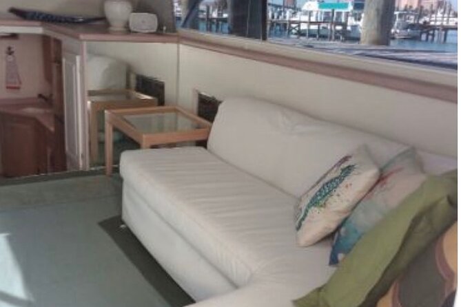 Private 45 Hatteras Sportfishing in Nassau - Rose Island for snorkeling, beach time, or pigs
