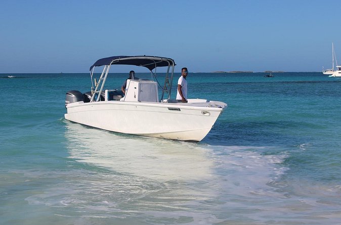 Private speed boat beach and bar hopping visiting Rose island - Snorkeling and the chance of swimming pigs