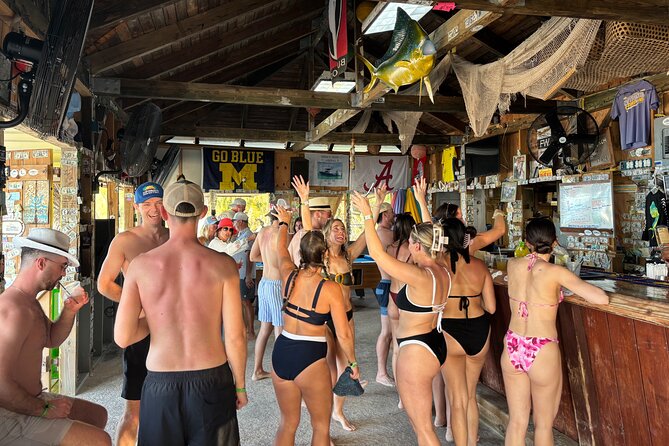 Rose Island Boat Party, Beach Getaway & Floating Bar - What is included for $120