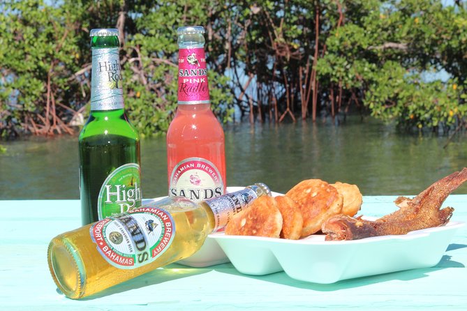 Snorkel/Swim with the Turtles Experience - Conch fritters at the open-air farmers market