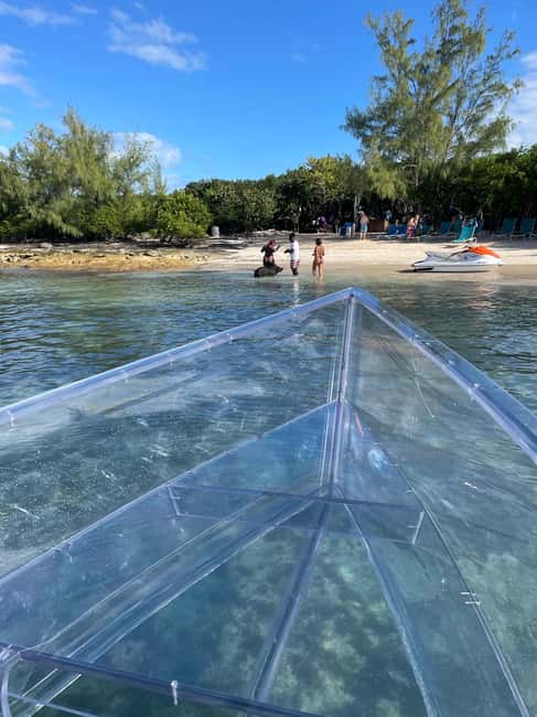 The Clear Boat Experience Bahamas drinks and snacks included - Nassau Harbor, Atlantis, and the Paradise Island View